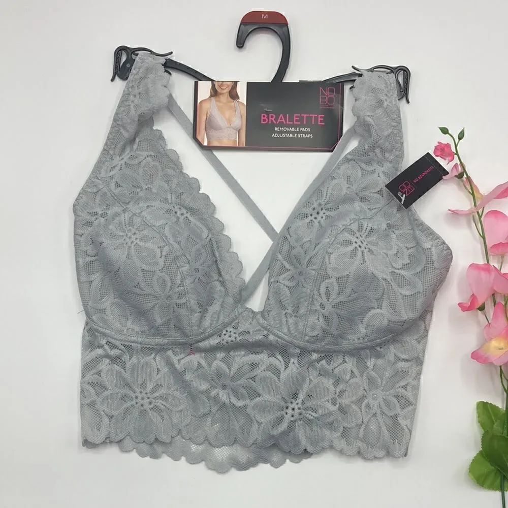 WOMEN’S JUNIORS LONGLINE Sexy Lace Bra Size M